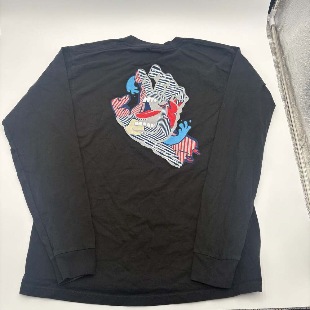 Santa Cruz Long Sleeve Tee - Strange Hand Black